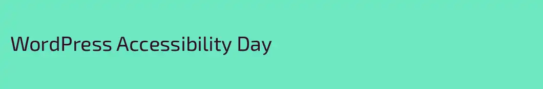 WordPress Accessibility Day
